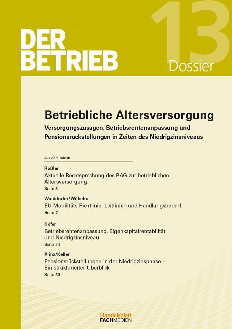 Betriebliche Altersversorgung - Online Portal Von Der Betrieb