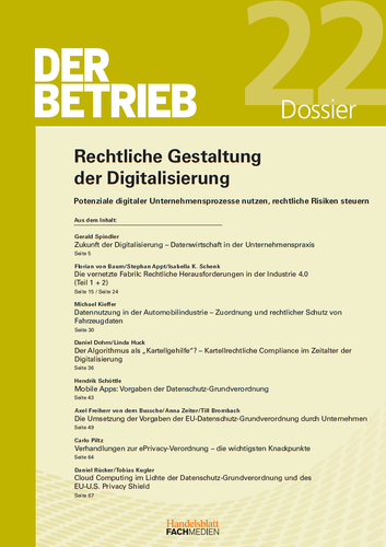 Rechtliche Gestaltung Der Digitalisierung - Online Portal Von Der Betrieb